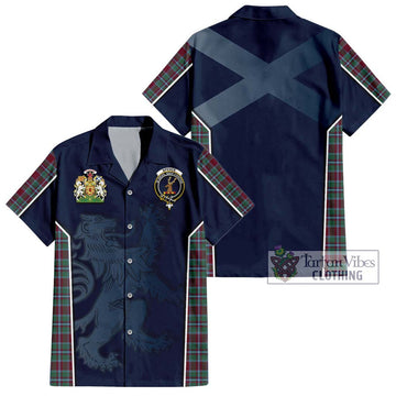 Spence Tartan Hawaiian Shirt with Family Crest and Lion Rampant Vibes Sport Style Kid - Tartan Vibes Clothing