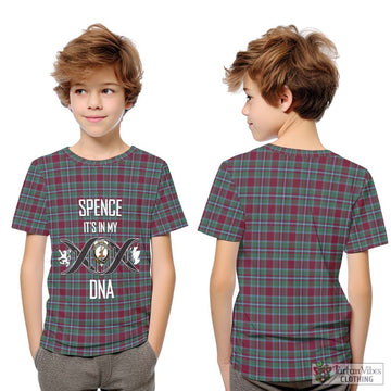 Spence Tartan Kid T-Shirt with Family Crest DNA In Me Style Youth XL Size14 - Tartan Vibes Clothing