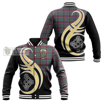 Spence Tartan Baseball Jacket with Family Crest and Celtic Symbol Style Unisex - Tartan Vibes Clothing