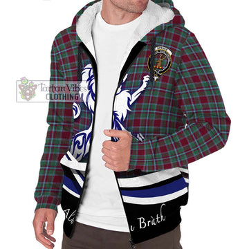 Spence Tartan Sherpa Hoodie with Alba Gu Brath Regal Lion Emblem Unisex S - Tartan Vibes Clothing