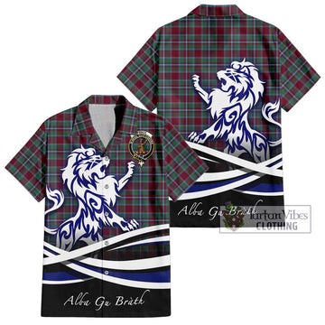 Spence Tartan Hawaiian Shirt with Alba Gu Brath Regal Lion Emblem Kid - Tartan Vibes Clothing