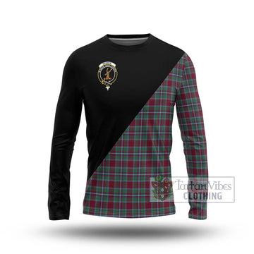 Spence Tartan Long Sleeve T-Shirt with Family Crest and Military Logo Style Unisex - Tartan Vibes Clothing
