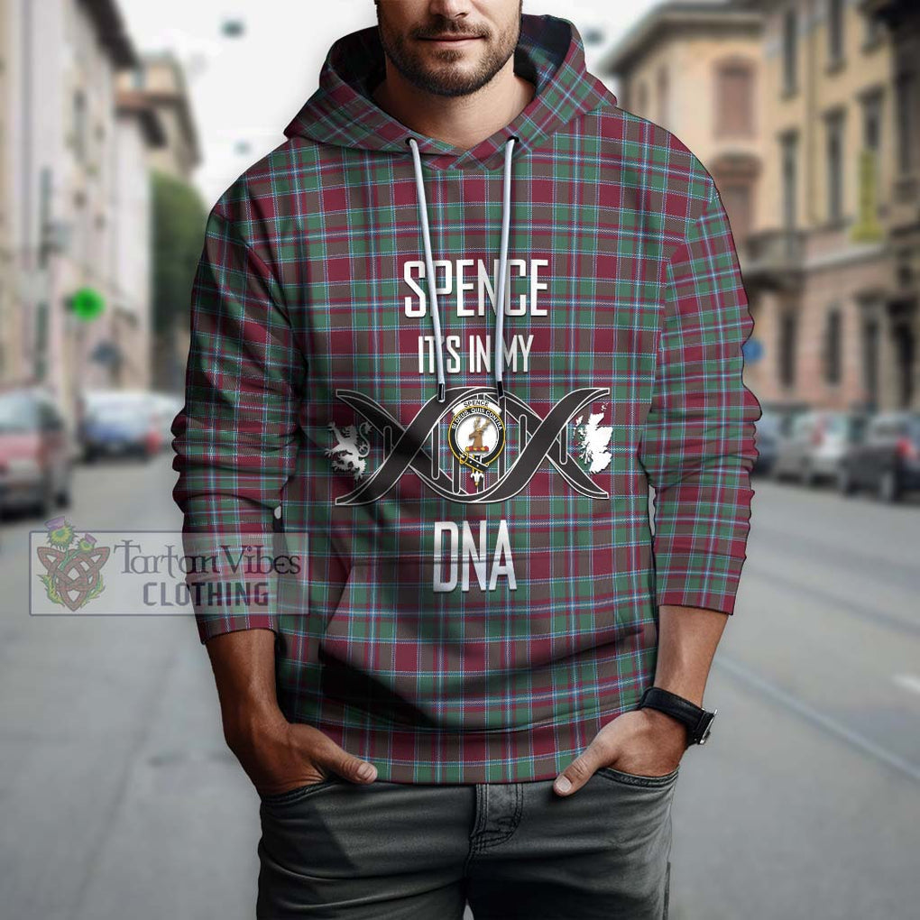 Spence Tartan Hoodie with Family Crest DNA In Me Style Pullover Hoodie - Tartan Vibes Clothing