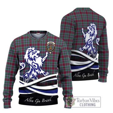 Spence Tartan Ugly Sweater with Alba Gu Brath Regal Lion Emblem Unisex - Tartan Vibes Clothing