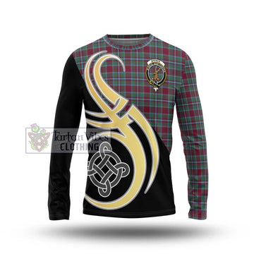 Spence Tartan Long Sleeve T-Shirt with Family Crest and Celtic Symbol Style Unisex - Tartan Vibes Clothing