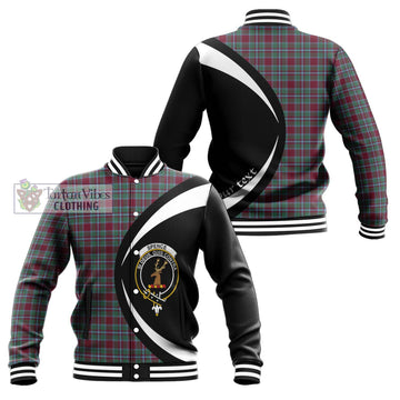 Spence Tartan Baseball Jacket with Family Crest Circle Style Unisex - Tartan Vibes Clothing