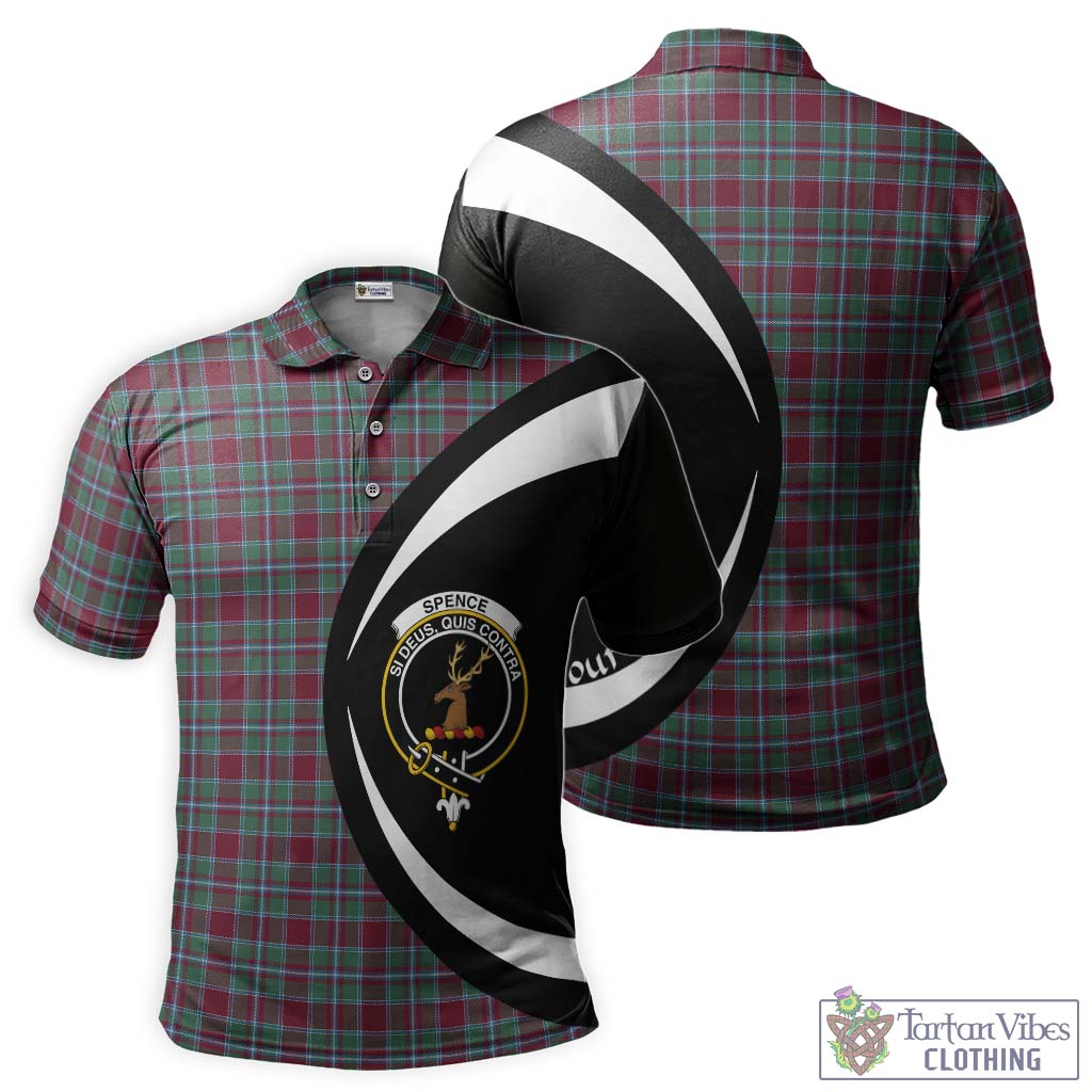 Spence Tartan Men's Polo Shirt with Family Crest Circle Style Kid - Tartan Vibes Clothing