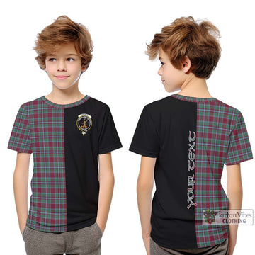 Spence Tartan Kid T-Shirt with Family Crest and Half Of Me Style Youth XL Size14 - Tartan Vibes Clothing