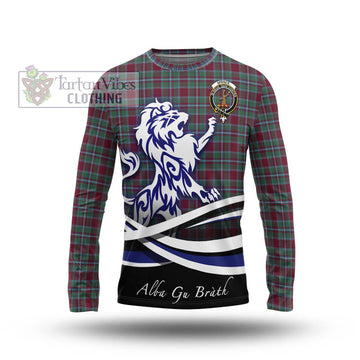 Spence Tartan Long Sleeve T-Shirt with Alba Gu Brath Regal Lion Emblem Unisex - Tartan Vibes Clothing