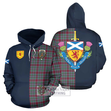 Spence (Spens) Tartan Hoodie Alba with Scottish Lion Royal Arm Half Style Zip Hoodie - Tartan Vibes Clothing