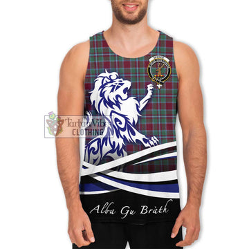 Spence Tartan Men's Tank Top with Alba Gu Brath Regal Lion Emblem Men - Tartan Vibes Clothing