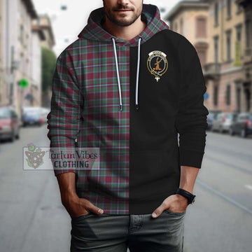 Spence Tartan Hoodie with Family Crest and Half Of Me Style Zip Hoodie - Tartan Vibes Clothing