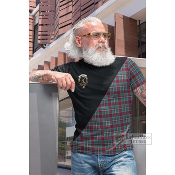 Spence Tartan Cotton T-shirt with Family Crest and Military Logo Style Men's Shirt - Tartan Vibes Clothing