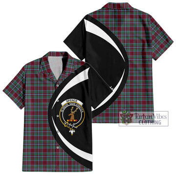 Spence Tartan Hawaiian Shirt with Family Crest Circle Style Kid - Tartan Vibes Clothing