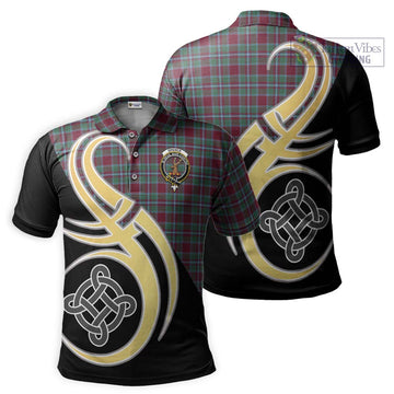 Spence Tartan Polo Shirt with Family Crest and Celtic Symbol Style Kid - Tartan Vibes Clothing