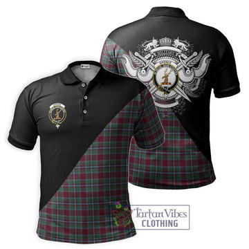 Spence Tartan Polo Shirt with Family Crest and Military Logo Style Kid - Tartan Vibes Clothing