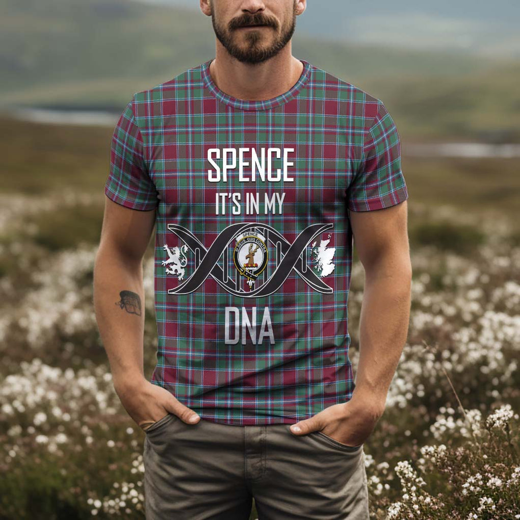 Spence Tartan T-Shirt with Family Crest DNA In Me Style Kid's Shirt - Tartan Vibes Clothing