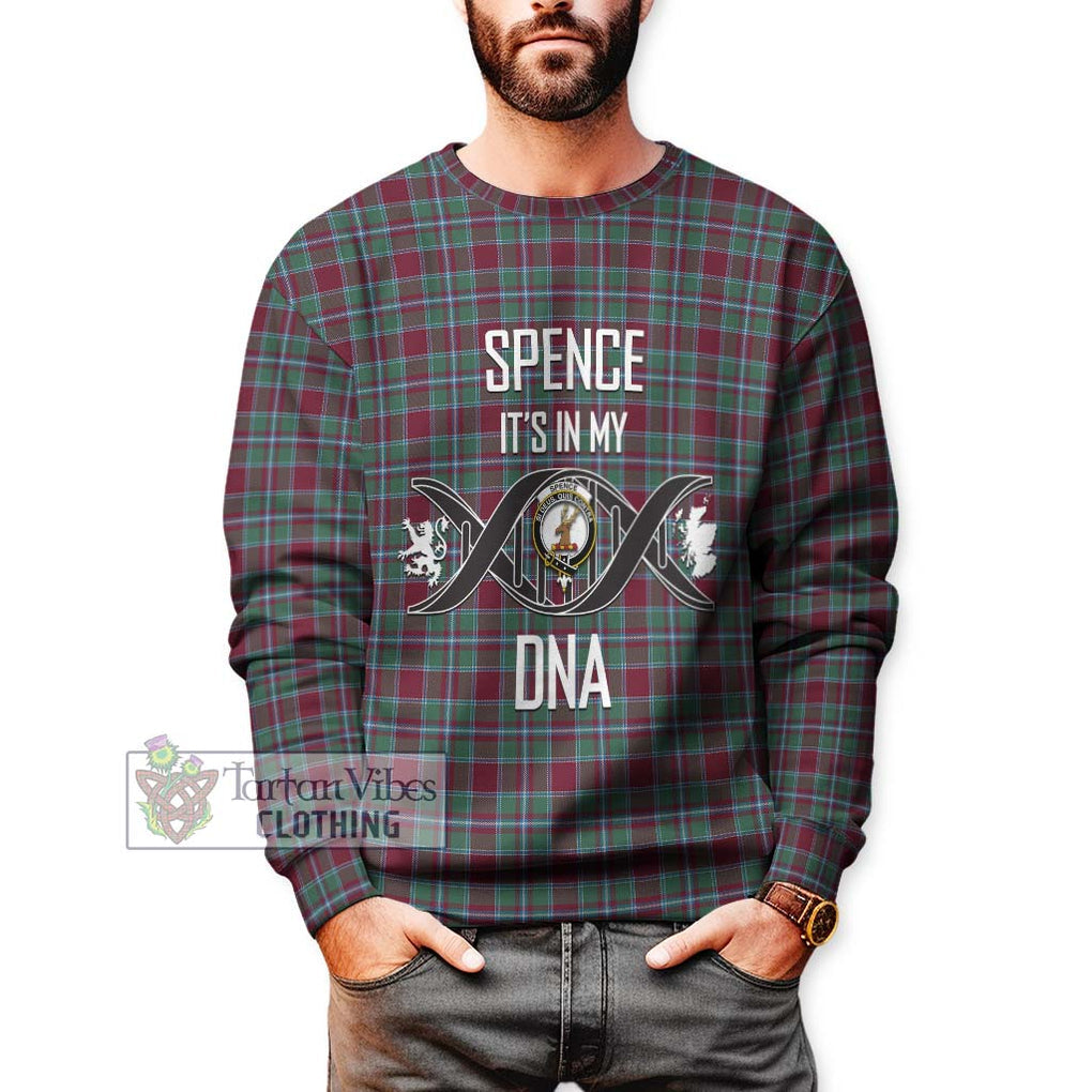 Spence Tartan Sweatshirt with Family Crest DNA In Me Style Unisex - Tartan Vibes Clothing