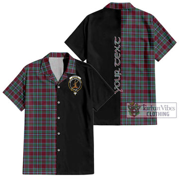 Spence Tartan Hawaiian Shirt with Family Crest and Half Of Me Style Kid - Tartan Vibes Clothing