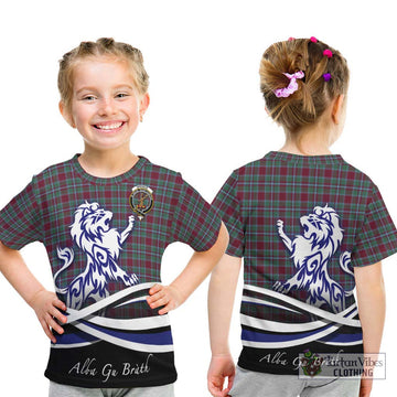 Spence Tartan Kid T-Shirt with Alba Gu Brath Regal Lion Emblem - Tartan Vibes Clothing