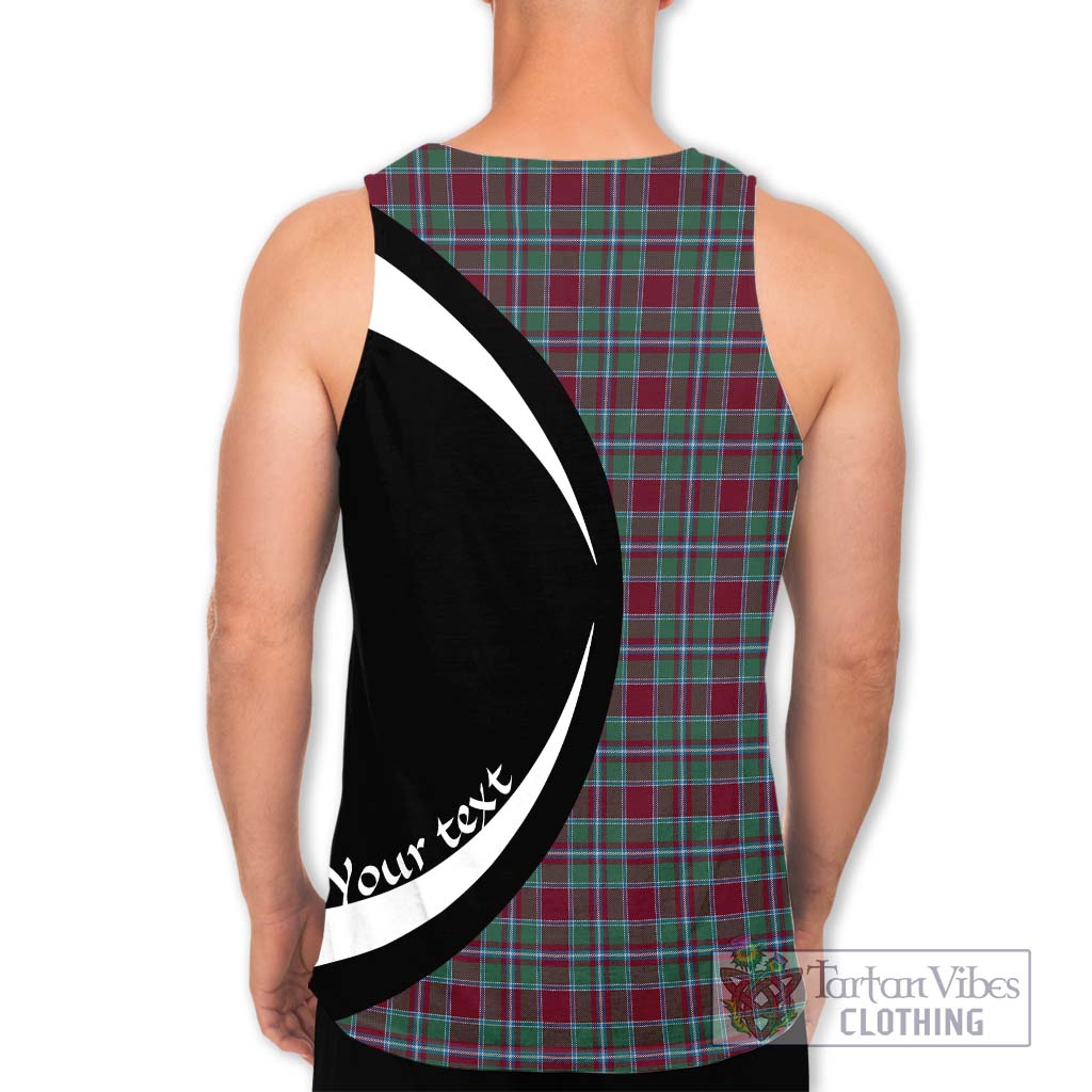 Spence Tartan Men's Tank Top with Family Crest Circle Style - Tartan Vibes Clothing