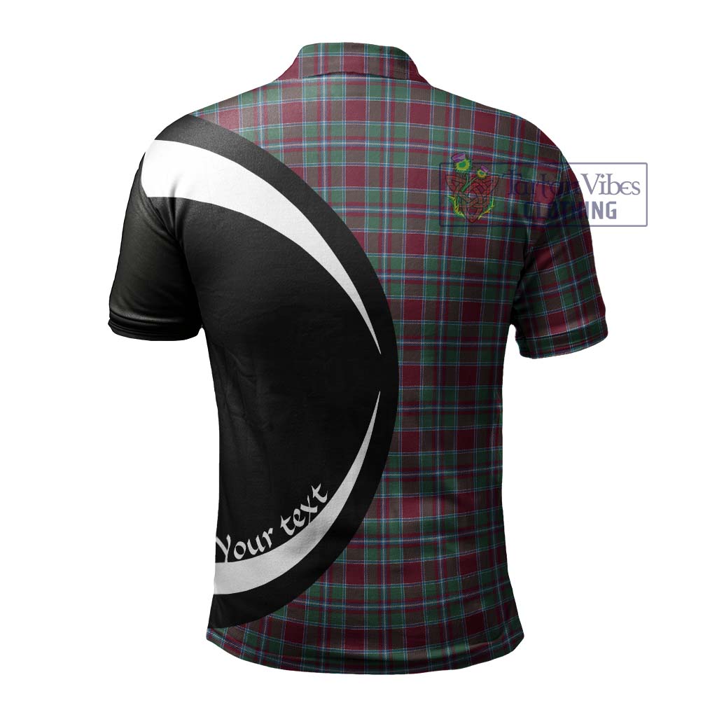 Spence Tartan Men's Polo Shirt with Family Crest Circle Style - Tartan Vibes Clothing