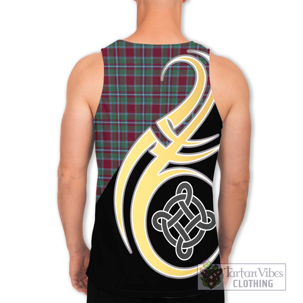 Spence Tartan Men's Tank Top with Family Crest and Celtic Symbol Style - Tartan Vibes Clothing