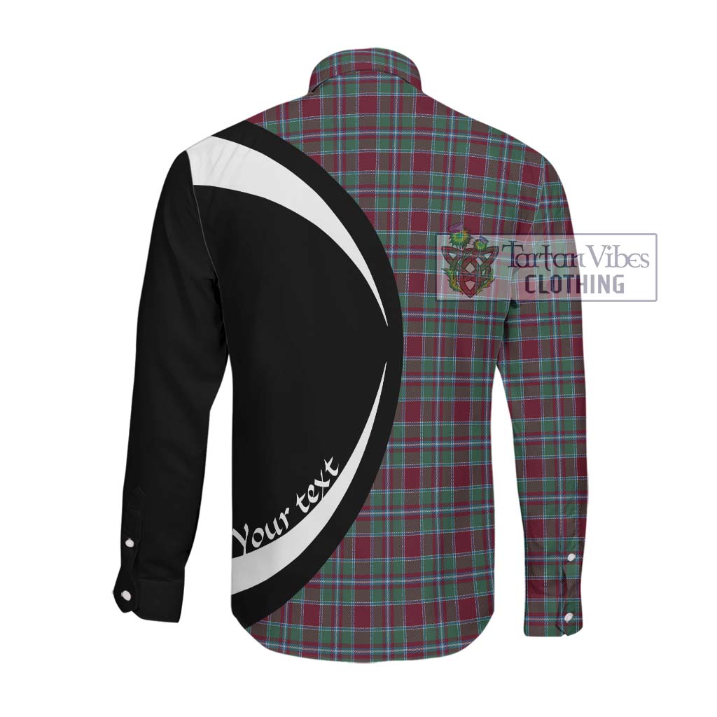Spence Tartan Long Sleeve Button Up with Family Crest Circle Style Men's Shirt - Tartan Vibes Clothing