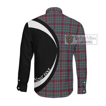 Spence Tartan Long Sleeve Button Up with Family Crest Circle Style Men's Shirt - Tartan Vibes Clothing