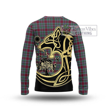 Spence Tartan Long Sleeve T-Shirt with Family Crest Celtic Wolf Style - Tartan Vibes Clothing