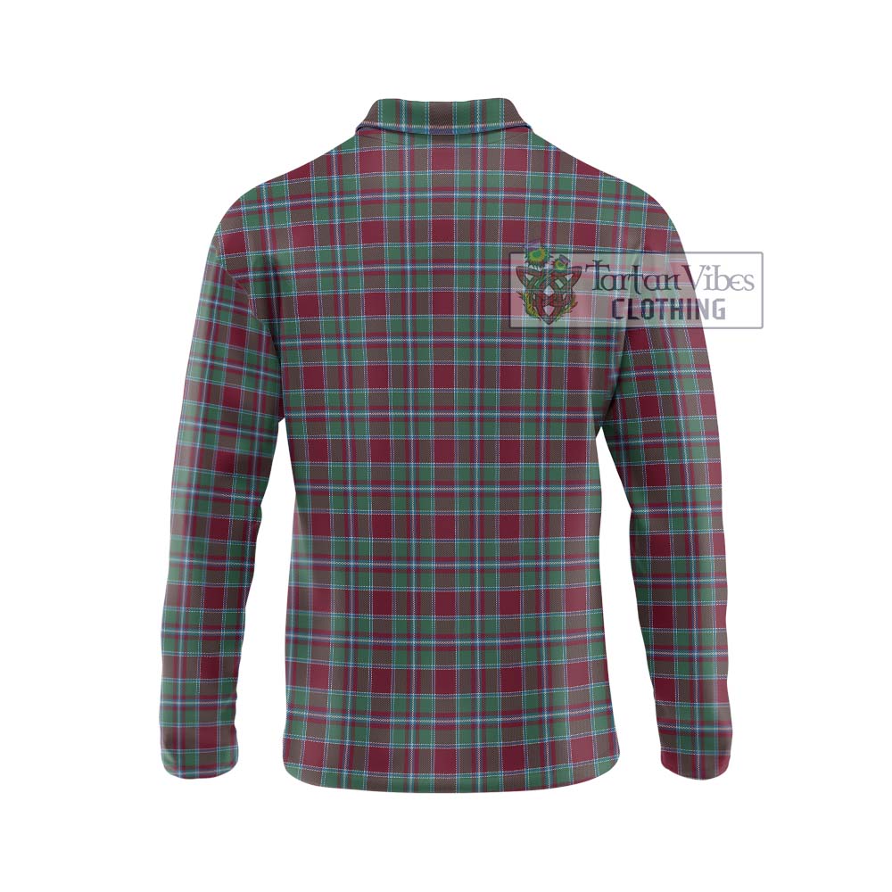 Spence Tartan Long Sleeve Polo Shirt with Family Crest DNA In Me Style - Tartan Vibes Clothing