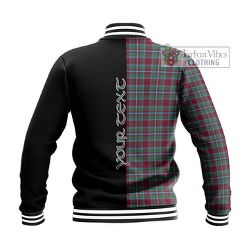 Spence Tartan Baseball Jacket with Family Crest and Half Of Me Style - Tartan Vibes Clothing