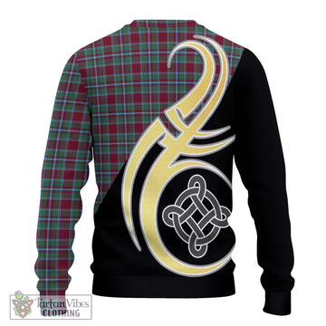Spence Tartan Ugly Sweater with Family Crest and Celtic Symbol Style - Tartan Vibes Clothing