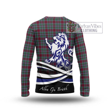 Spence Tartan Long Sleeve T-Shirt with Alba Gu Brath Regal Lion Emblem - Tartan Vibes Clothing