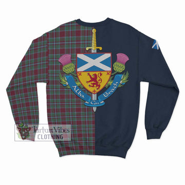 Spence (Spens) Tartan Sweatshirt Alba with Scottish Lion Royal Arm Half Style - Tartan Vibes Clothing