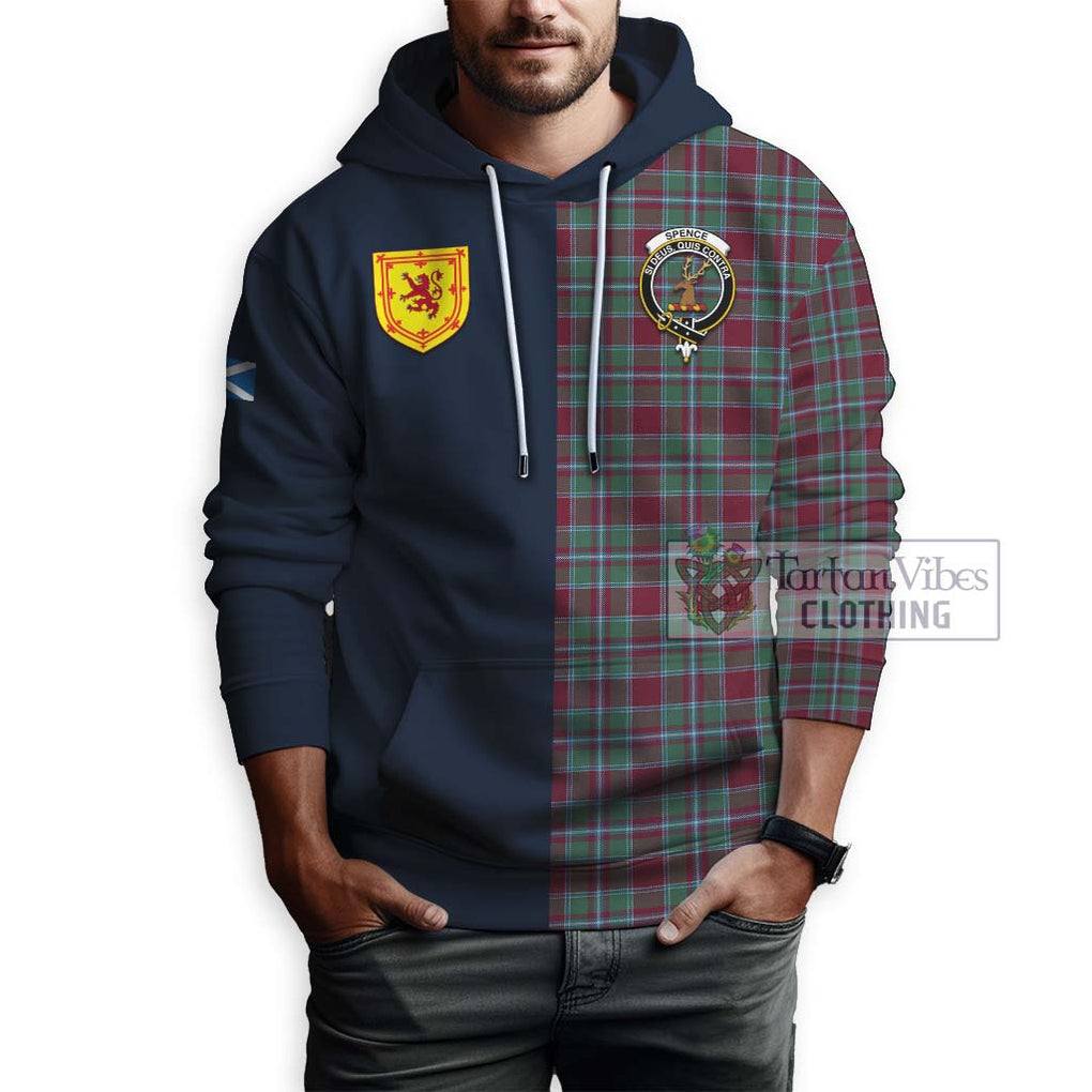 Spence (Spens) Tartan Hoodie Alba with Scottish Lion Royal Arm Half Style - Tartan Vibes Clothing