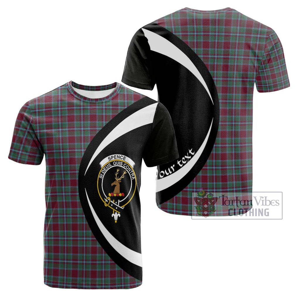 Spence Tartan Cotton T-shirt with Family Crest Circle Style Kid's Shirt - Tartan Vibes Clothing