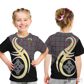 Spence Tartan Kid T-Shirt with Family Crest and Celtic Symbol Style - Tartan Vibes Clothing