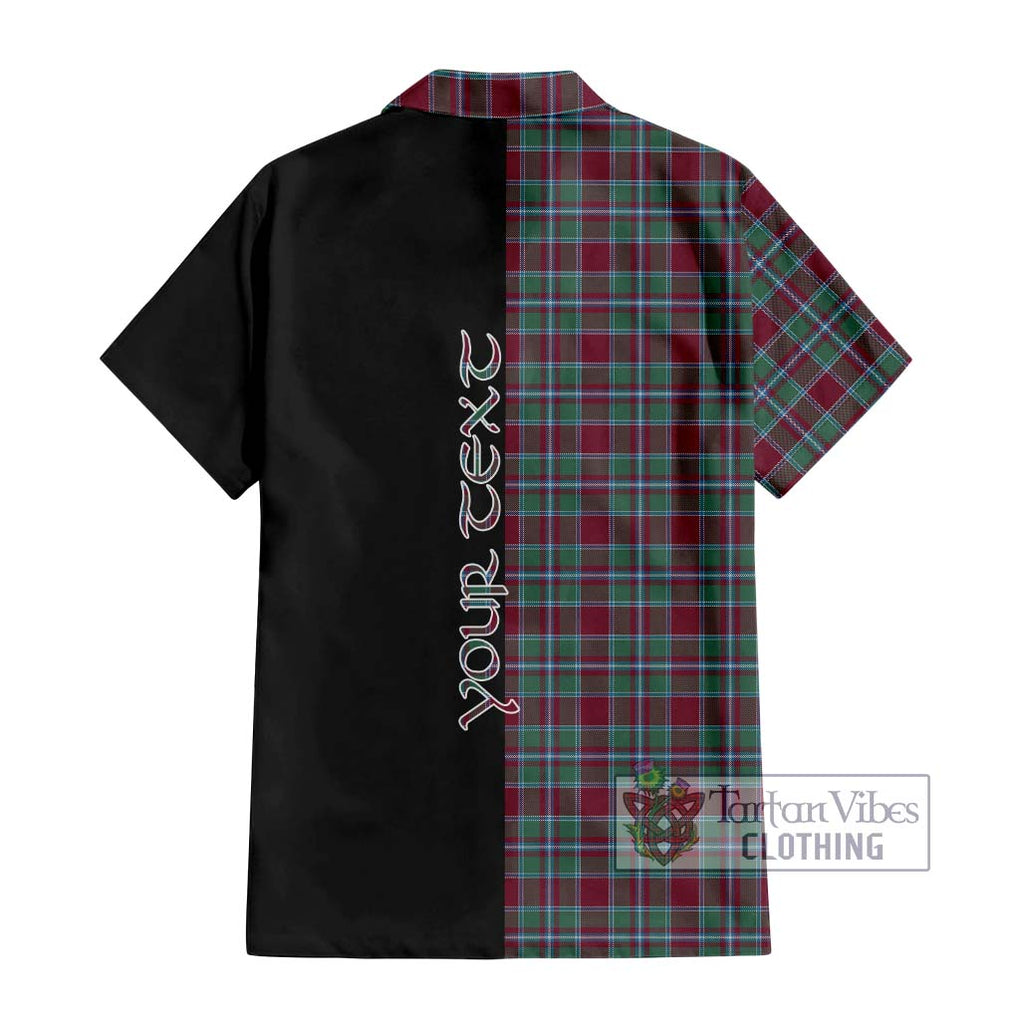 Spence Tartan Hawaiian Shirt with Family Crest and Half Of Me Style - Tartan Vibes Clothing