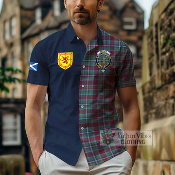 Spence (Spens) Tartan Hawaiian Shirt Alba with Scottish Lion Royal Arm Half Style - Tartan Vibes Clothing