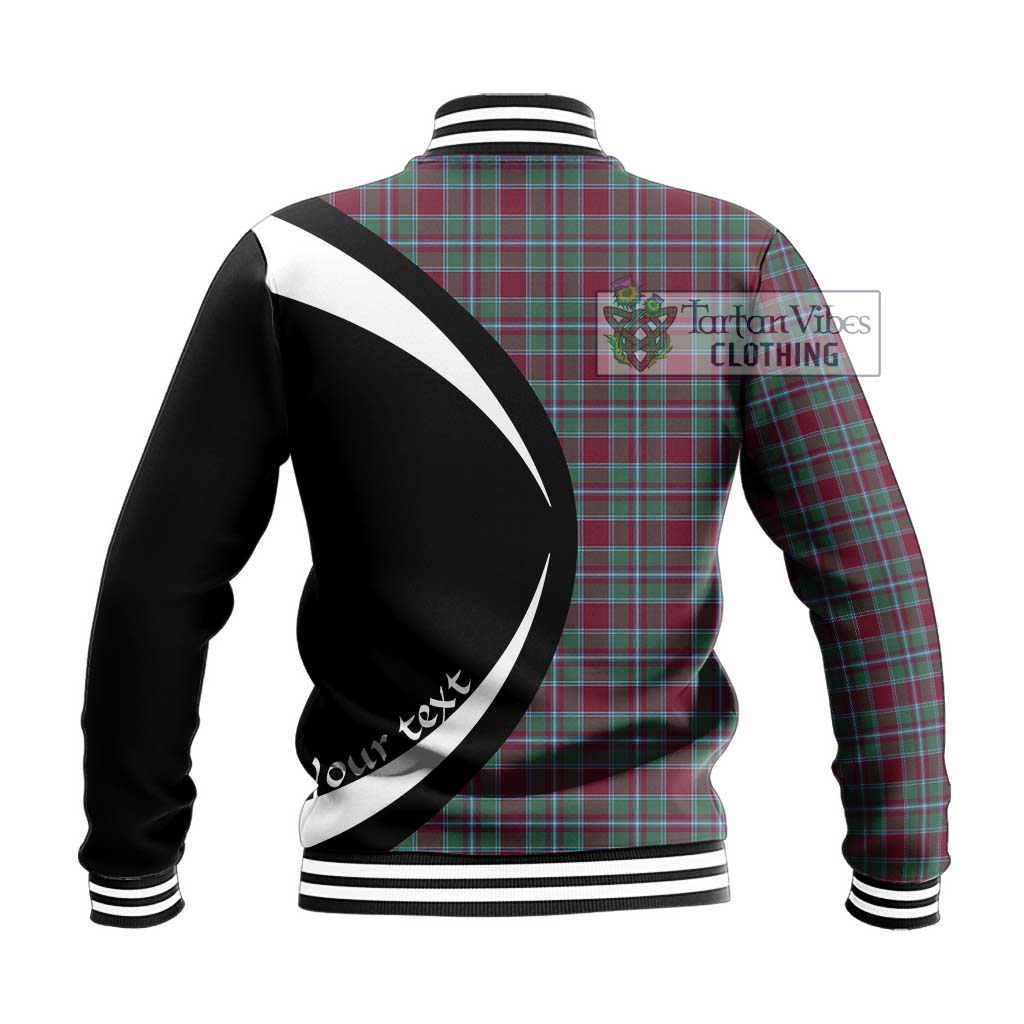 Spence Tartan Baseball Jacket with Family Crest Circle Style - Tartan Vibes Clothing
