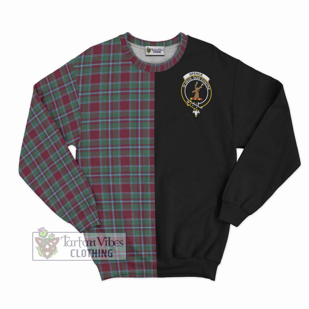 Spence Tartan Sweatshirt with Family Crest and Half Of Me Style - Tartan Vibes Clothing