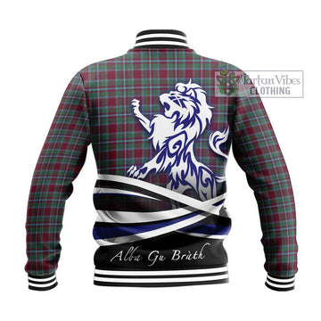 Spence Tartan Baseball Jacket with Alba Gu Brath Regal Lion Emblem - Tartan Vibes Clothing