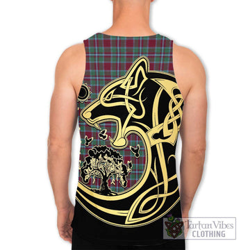 Spence Tartan Men's Tank Top with Family Crest Celtic Wolf Style - Tartan Vibes Clothing