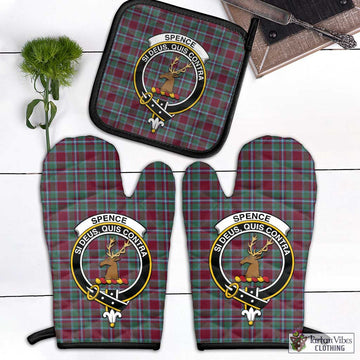 Spence Tartan Combo Oven Mitt & Pot-Holder with Family Crest - Tartan Vibes Clothing