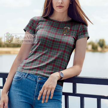 Spence Tartan Cotton T-Shirt with Family Crest - Tartan Vibes Clothing