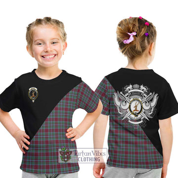 Spence Tartan Kid T-Shirt with Family Crest and Military Logo Style - Tartan Vibes Clothing