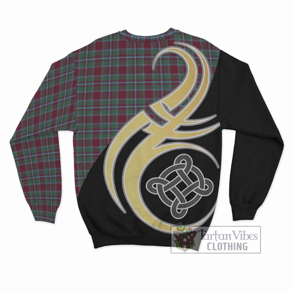 Spence Tartan Sweatshirt with Family Crest and Celtic Symbol Style - Tartan Vibes Clothing