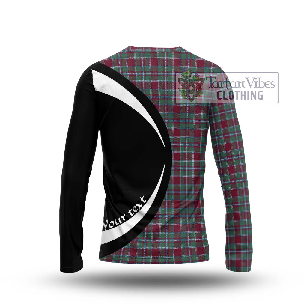 Spence Tartan Long Sleeve T-Shirt with Family Crest Circle Style - Tartan Vibes Clothing