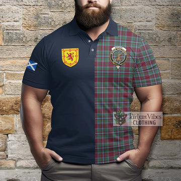 Spence (Spens) Tartan Polo Shirt Alba with Scottish Lion Royal Arm Half Style - Tartan Vibes Clothing